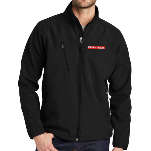 Port Authority Textured Soft Shell Jacket - Embroidered Logo Thumbnail
