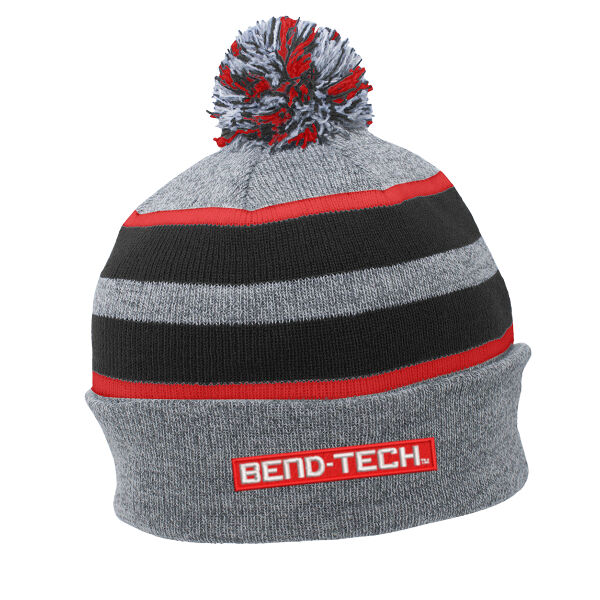 Pacific Headwear Knit Fold Over Pom Pom Beanie - Embroidered Logo Thumbnail