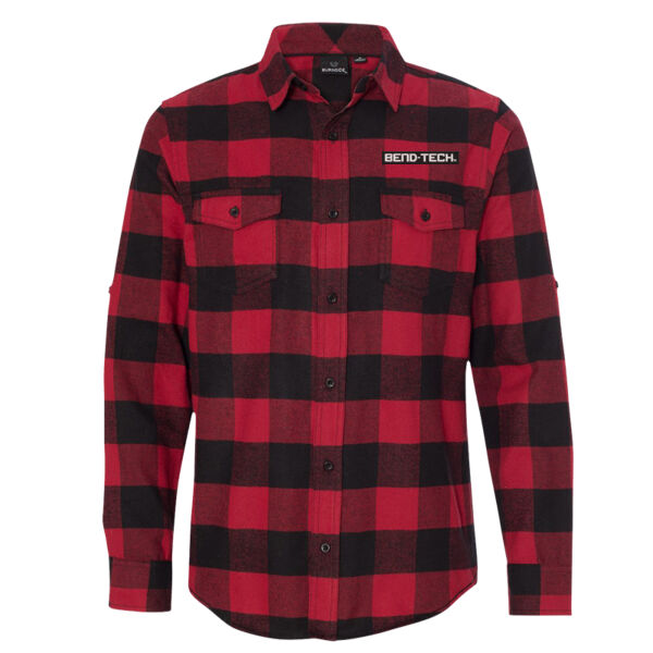 Burnside - Yarn-Dyed Long Sleeve Flannel Shirt - Embroidered Logo Thumbnail