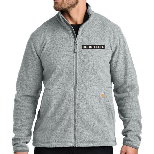 Carhartt® Textured Full-Zip Fleece Jacket - Embroidered Logo Thumbnail