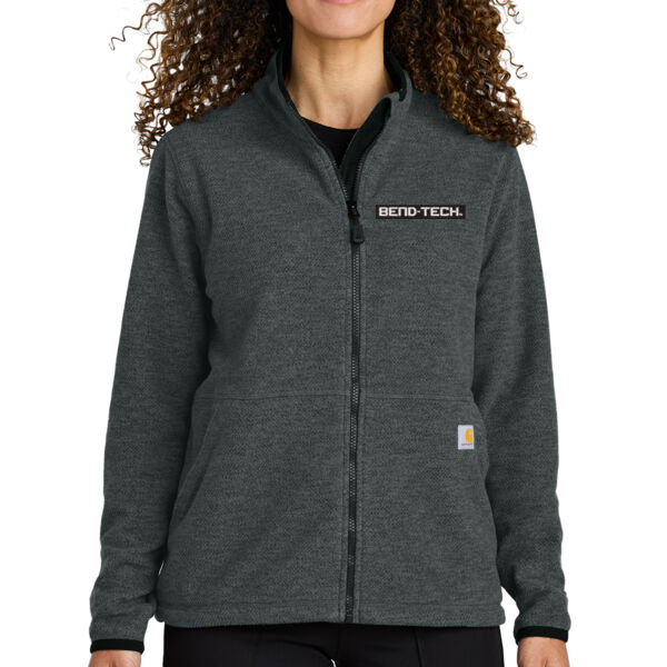 Carhartt® Women’s Textured Full-Zip Fleece Jacket - Embroidered Logo Thumbnail
