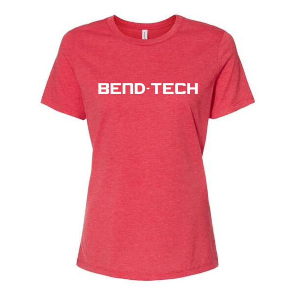 BELLA + CANVAS - Women’s Relaxed Fit Heather CVC Tee - Printed Logo Thumbnail